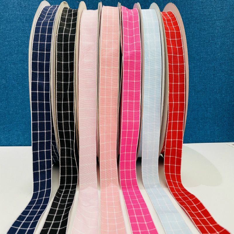 CH05-鉴鉴时尚服饰辅料 韩国格子带 DIY创意辅料
