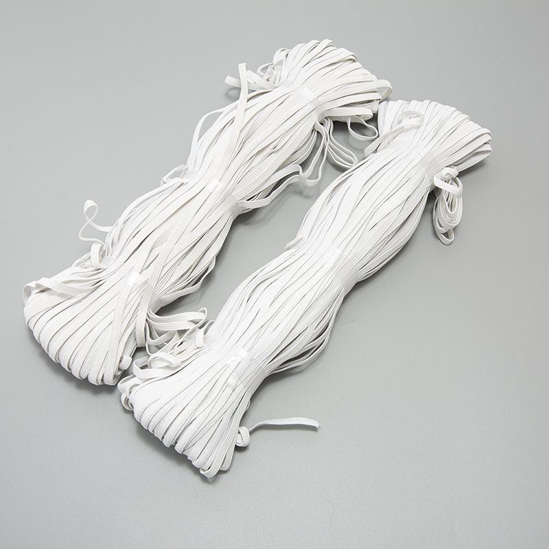 Manufacturers Spot 0.6Cm-1Cm White Crochet Elastic Elastic Knitted Belt Clothing Accessories Elastic Waistband