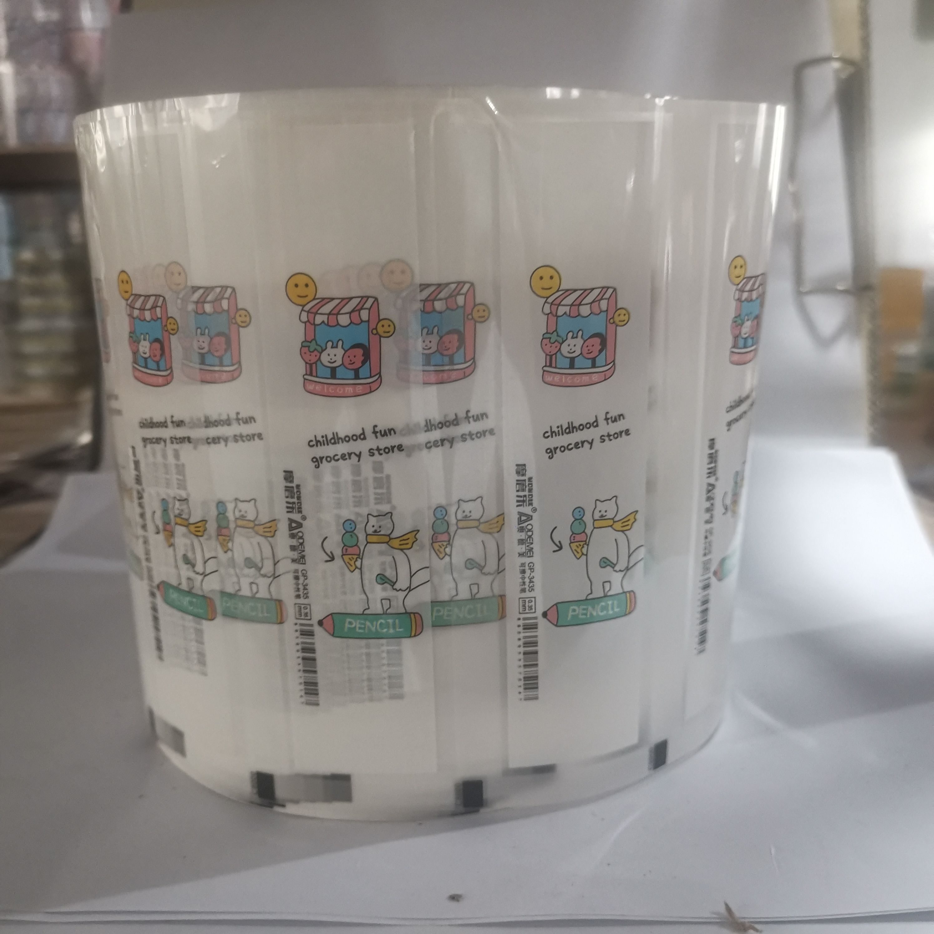 桐庐华创彩印厂 卡通白猫 ABS 热转印花膜