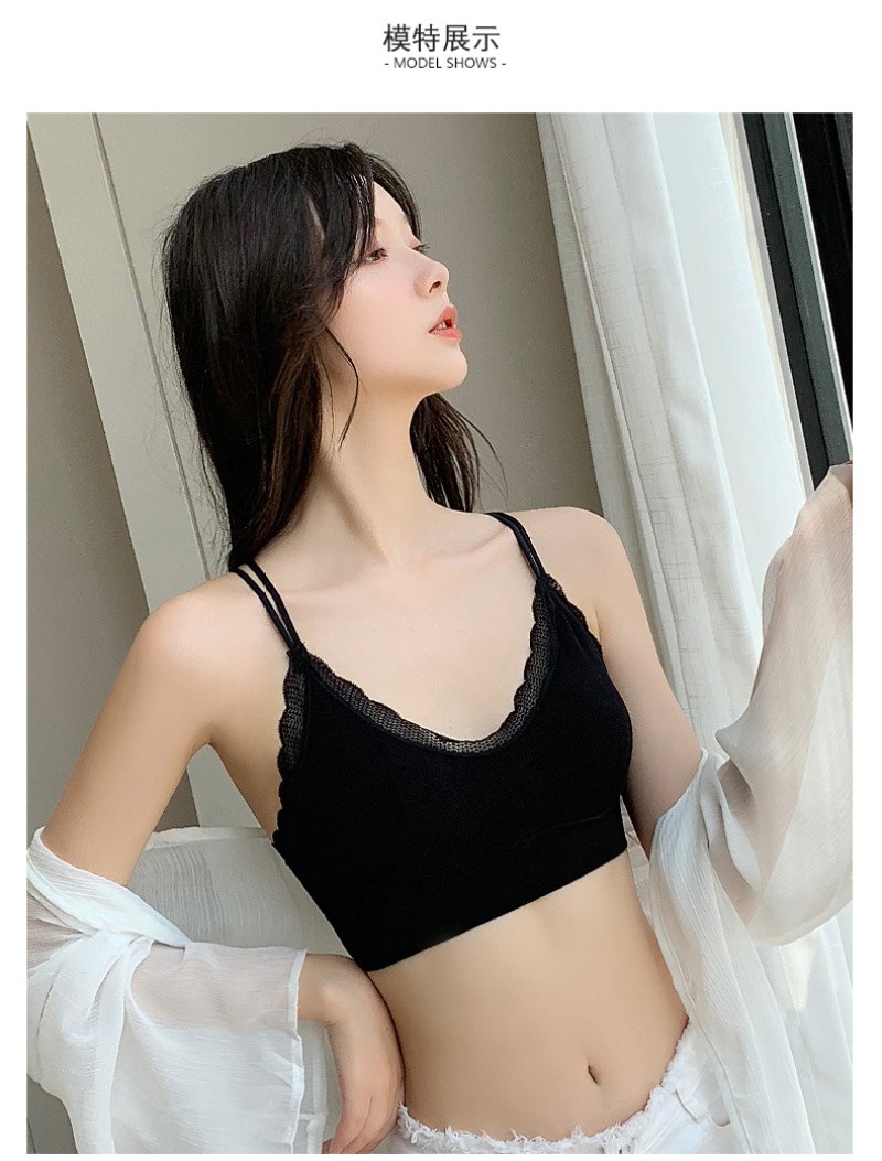 New Seamless Beauty Back Double Cross Lace Vest One Piece Push-Up Seamless Sports Base Item Picture