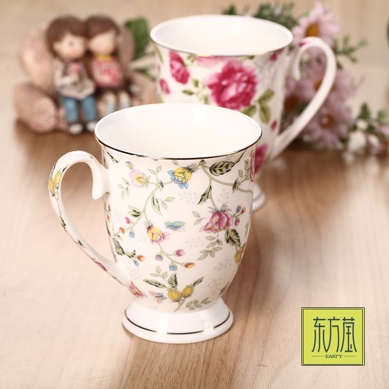 Ceramic cups, royal cups, bone China cups, home coffee cups, office afternoon tea single cups, gift cups, country-style cups, cup sets, tea sets, casual cups, tea cups Specification image