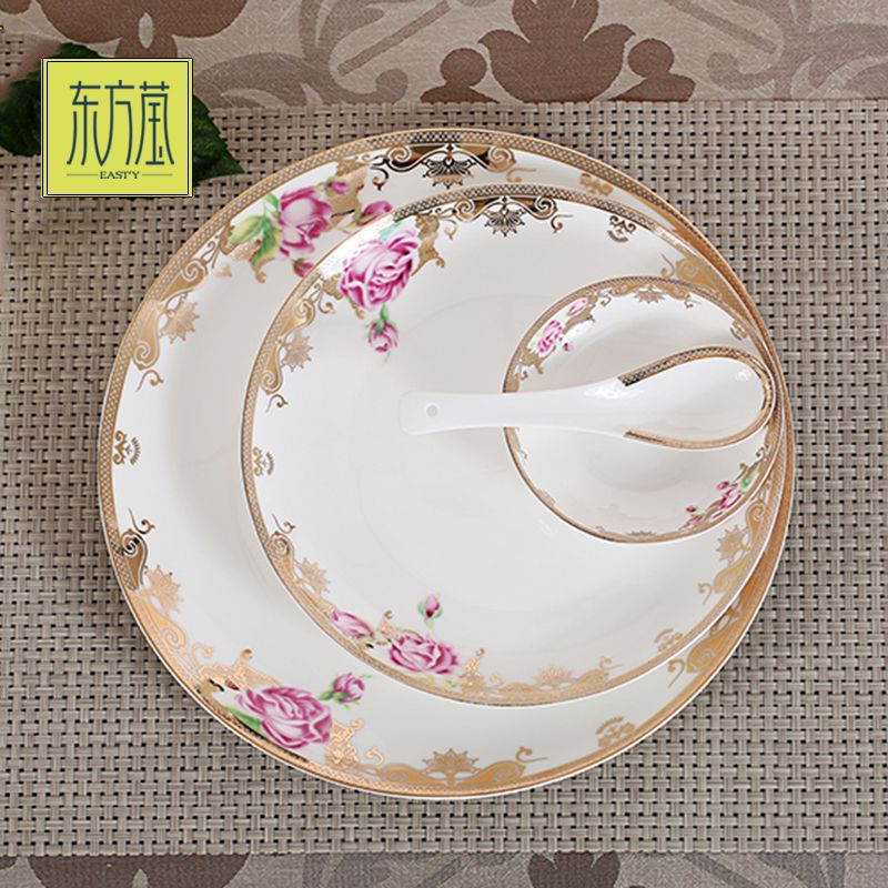 Bone China tableware, high-end ceramic tableware for weddings, wholesale and customized tableware, gift bowls, ceramic plates details Picture
