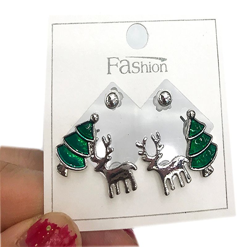 Faber Baodi BD210717-13 Christmas earring set full figure