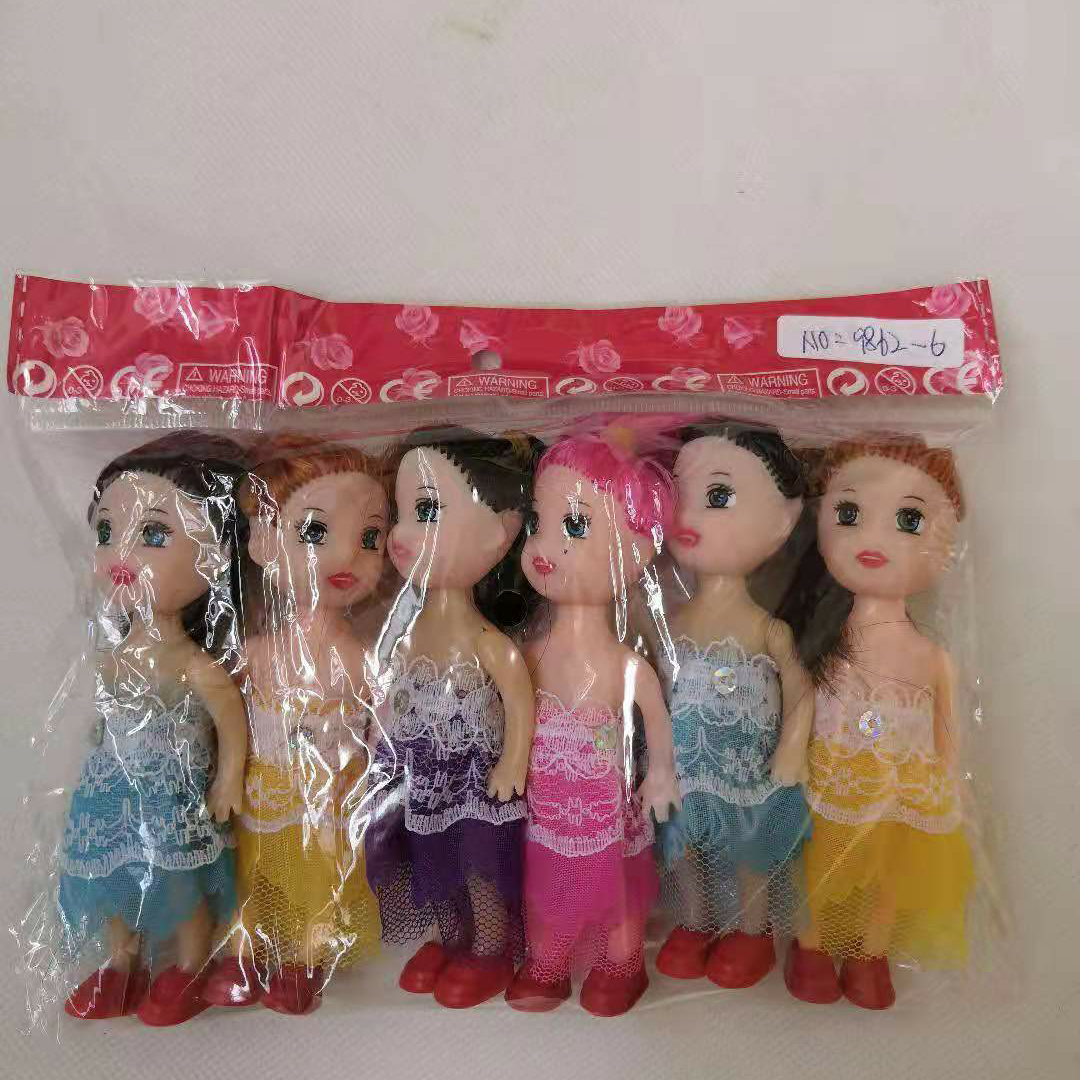 Six little dolls