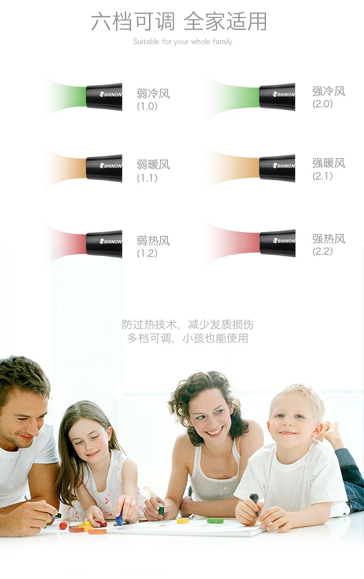 跨境大功率专业吹风机冷热风美发吹风筒发廊专用负离子电吹风8132详情7