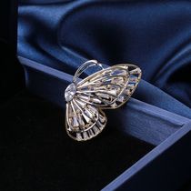 Manufacturers direct sales micro copper exquisite butterfly brooch high-end temperament clothing accessories