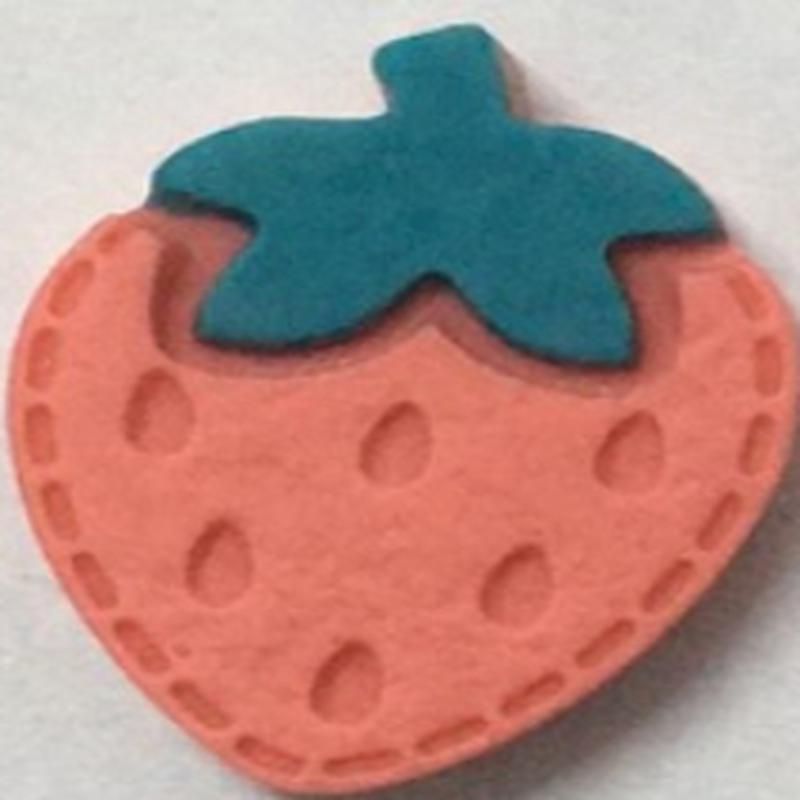 Wholesale children's patch earrings, foreign trade hair clips, necklaces, personalized diy strawberry toys, resin leather ropes, fridge magnets