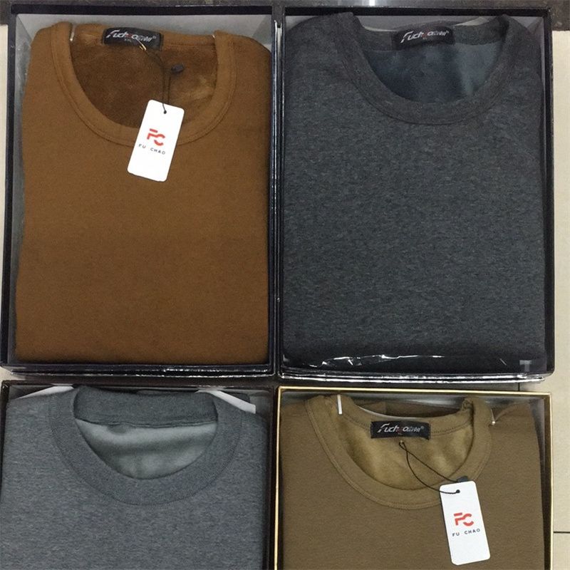 Autumn And Winter Close-Fitting Warm Underwear Set For Men Comfortable Cotton Long Johns 4