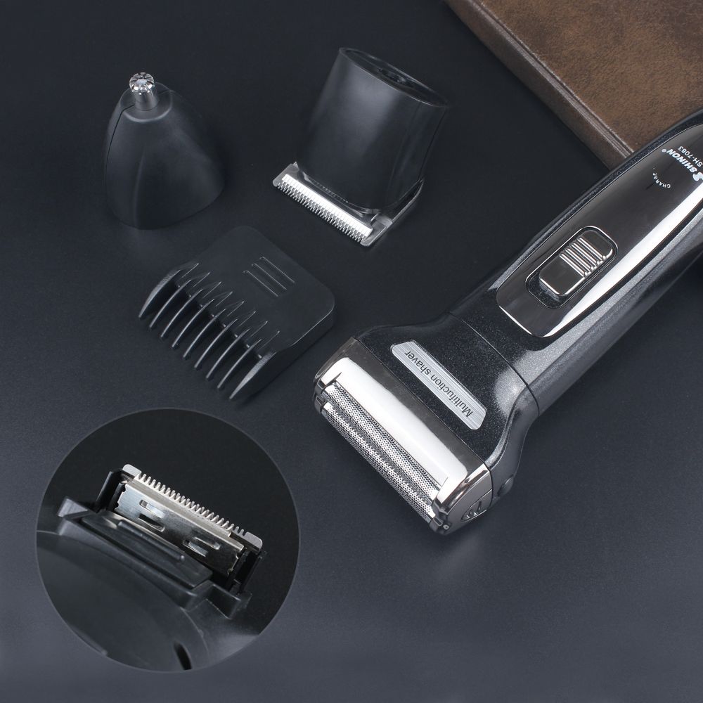 Cross-border reciprocating multi-functional dual-head electric shaver 3-in-1 dual-battery nose hair razor SH7083 Specification image