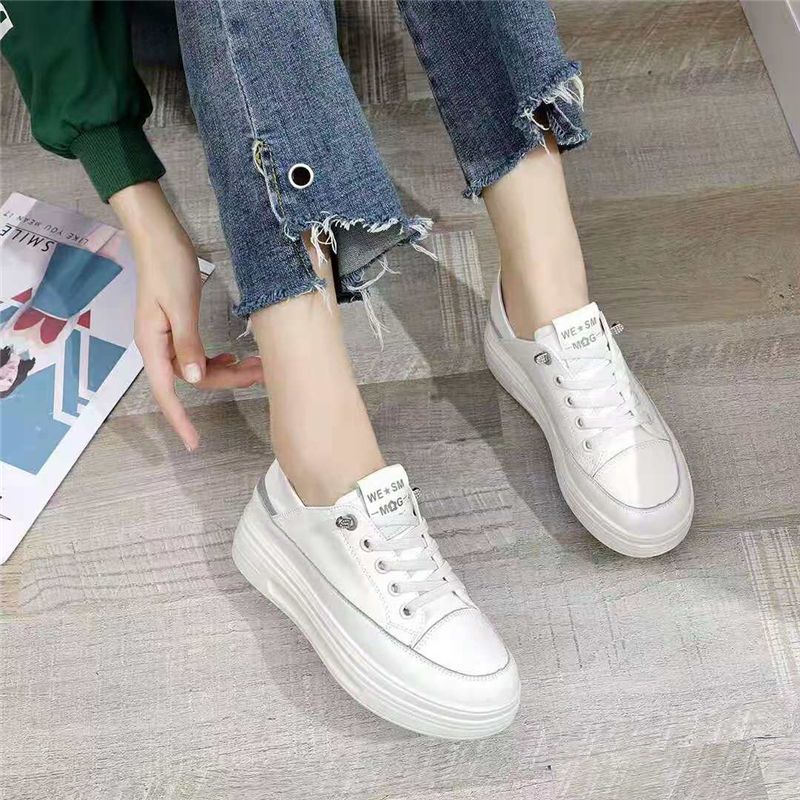 2021年春秋新款尖头真皮浅口单鞋女粗跟中跟雕花女鞋子10