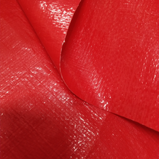 双大红165克PE防水布  塑料编织布  适用于圣诞树外包装 各种手提袋  收纳箱专用面料