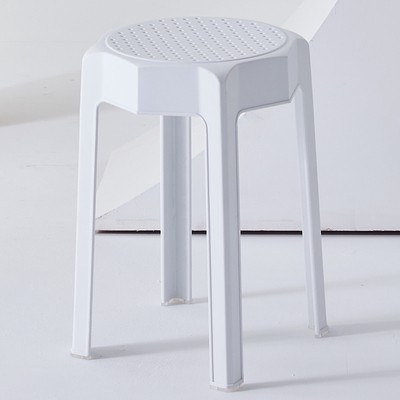 吕字家具-塑料凳子加厚成人北欧餐凳创意叠放餐厅等位板凳圆凳椅子详情5