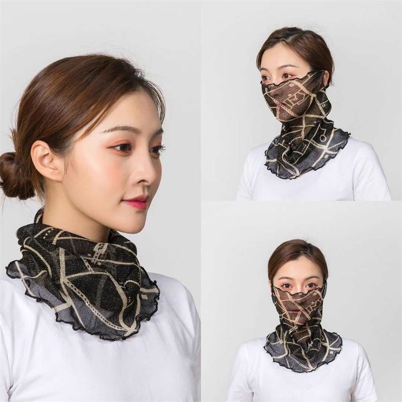 Sun Mask For Men And Women Summer Fashion Breathable Full Face Uv Protection Thin Sunshade Mask 54 [For Foreign Trade]
