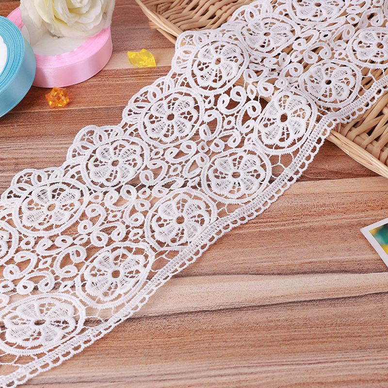 DIY embroidery, clothing accessories, fabric, handcrafted materials, wide lace