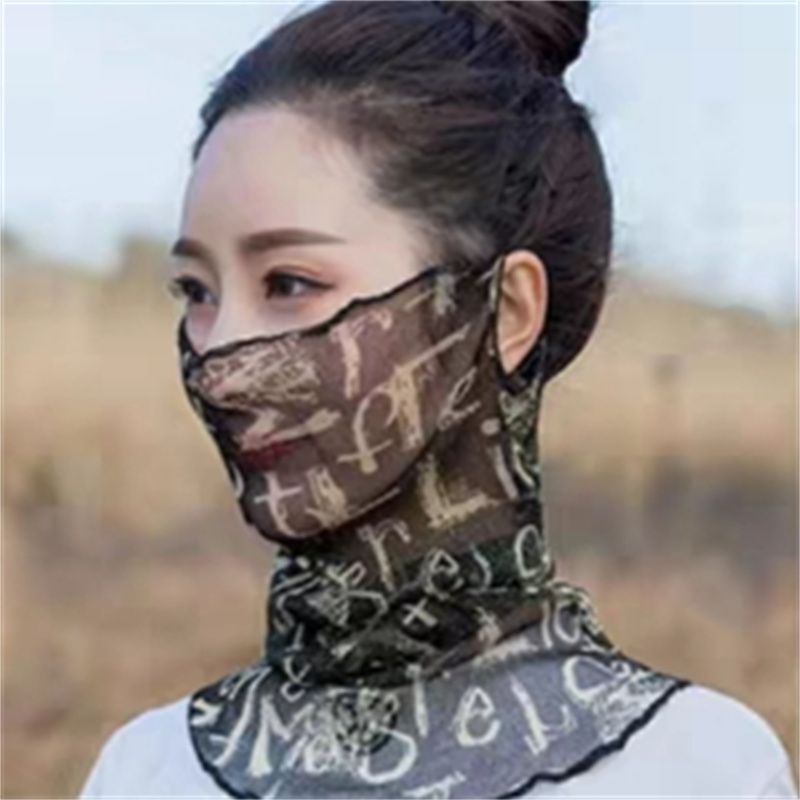 Sun Mask Men's And Women's Summer Fashion Breathable Full Face Uv Protection Thin Sunshade Mask 36 [For Foreign Trade]