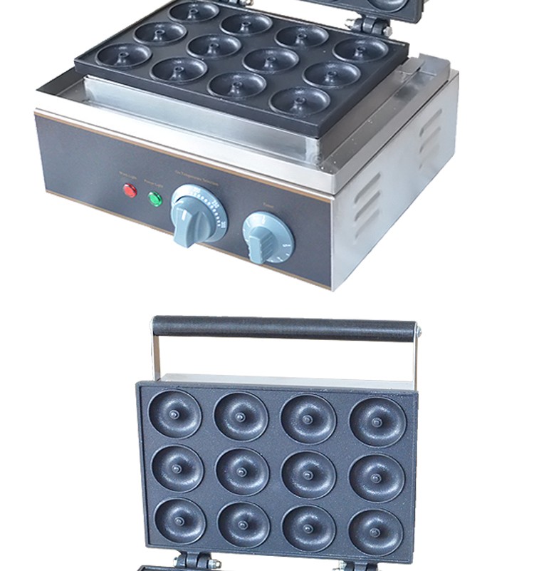 Electric heating twelve-compartment round pastry FYX-12A commercial crispy chicken pancake machine and pancake snack equipment detail image 5
