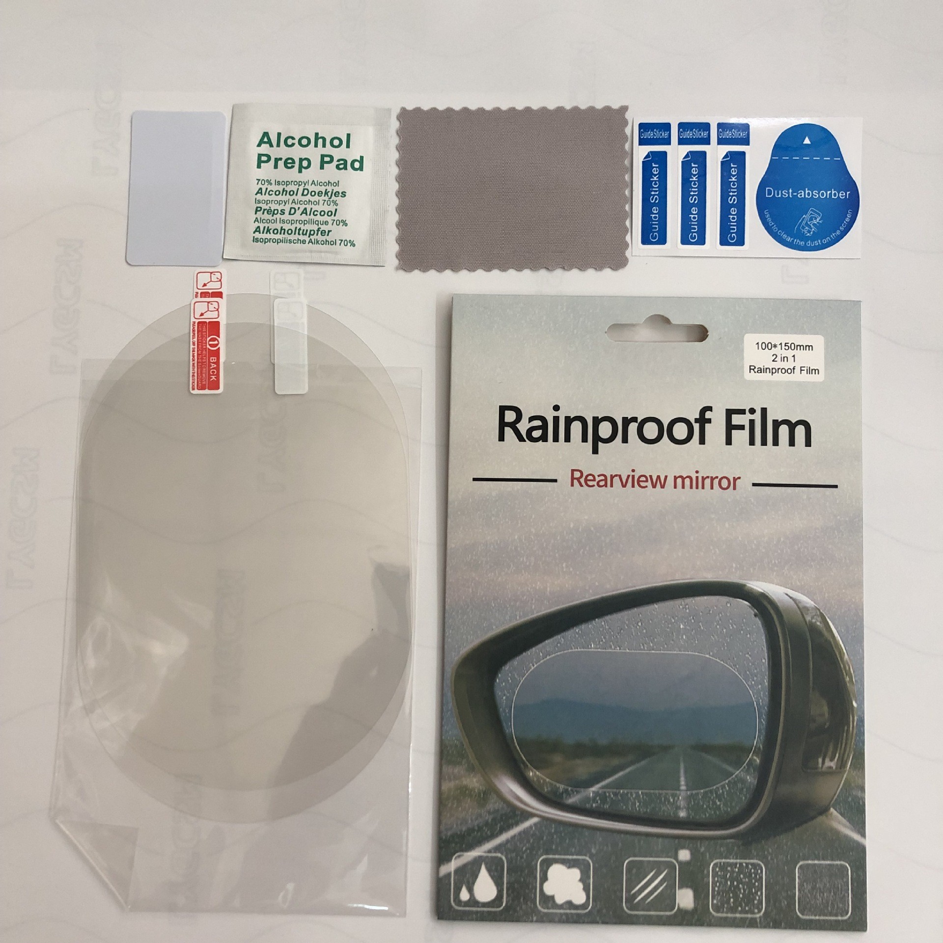 95*95后视镜防雨膜 汽车侧窗防水防雨贴膜 汽车大货车防雨膜 量大优惠详情13