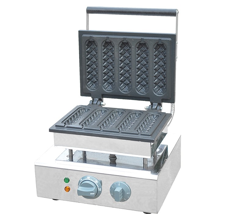 FY-117-2 commercial electric heating sausage and French muffin hot dog baking machine, five-compartment crispy pastry machine detail image 8