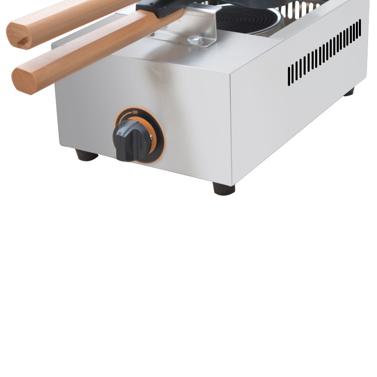 Commercial gas crispy chicken FY-114R French muffin hot dog machine, four sausage and snack equipment detail image 8