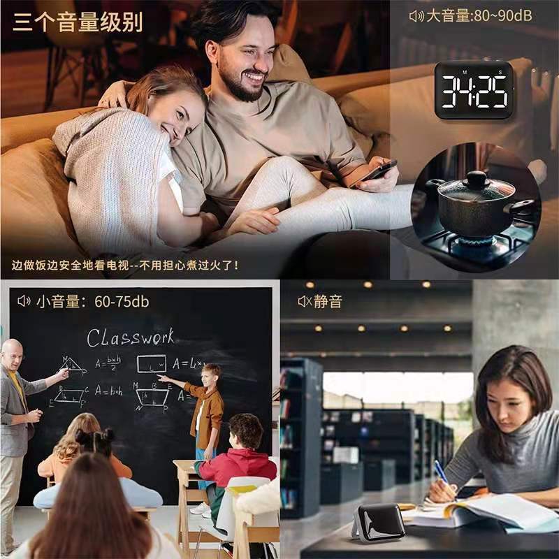 Time manager, kitchen baking countdown reminder, student study, college entrance examination silent timer, timer details Picture