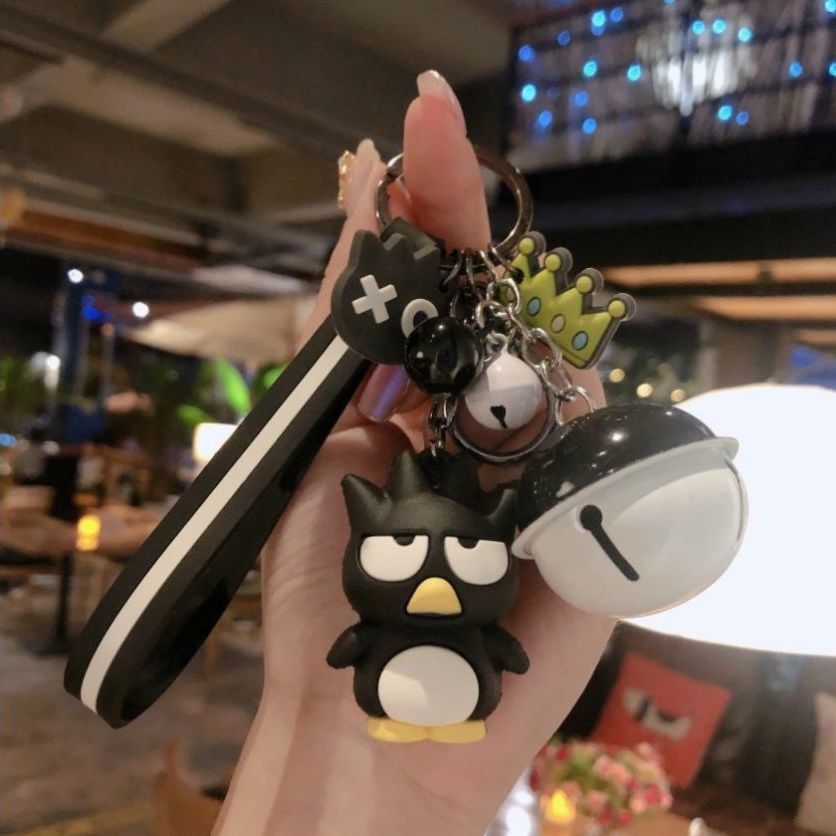 A series of keychains and strings