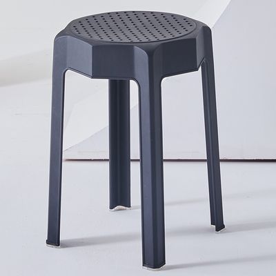 吕字家具-塑料凳子加厚成人北欧餐凳创意叠放餐厅等位板凳圆凳椅子图