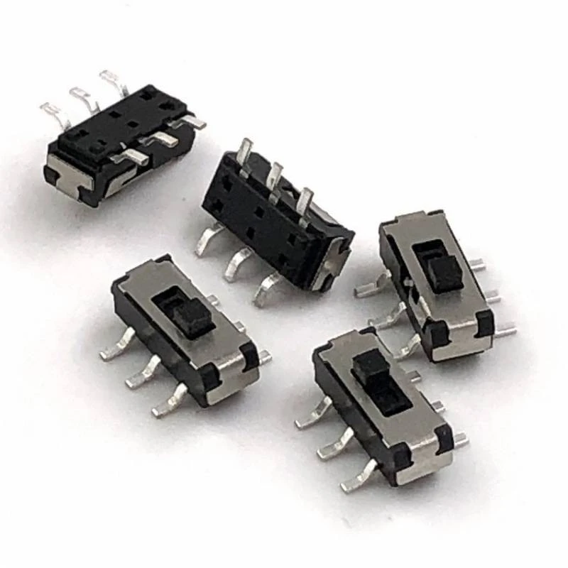 Sliding switch forward two-position six-pin MST-22D18 surface mount temperature-resistant small toggle switch detail image 3