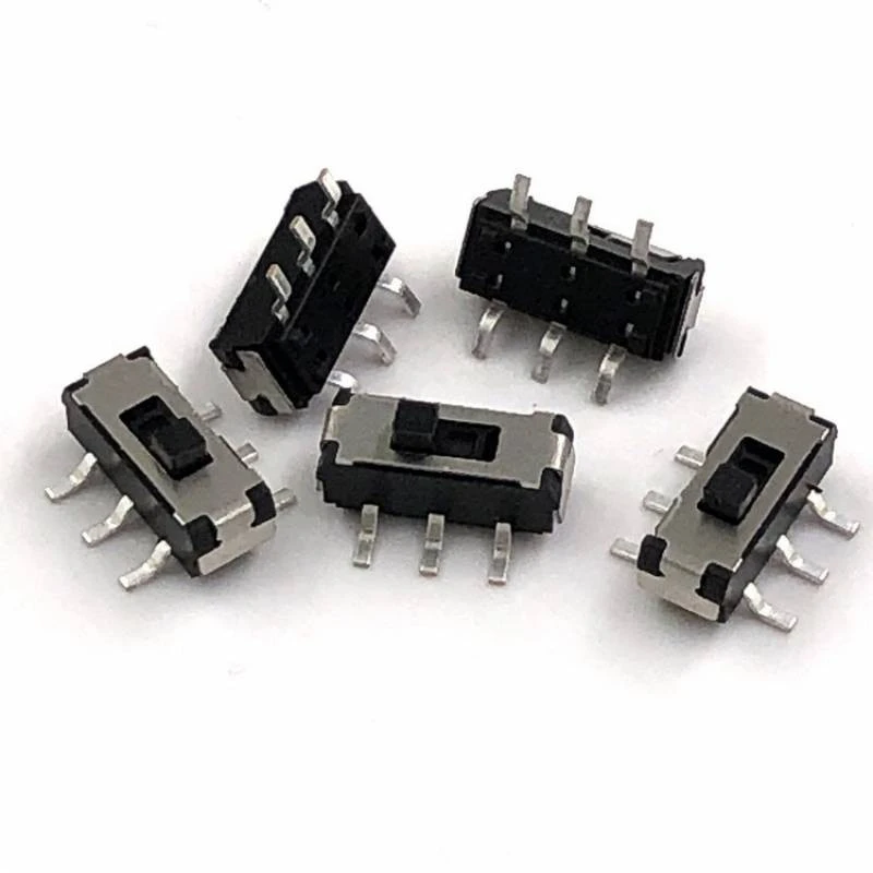 Sliding switch forward two-position six-pin MST-22D18 surface mount temperature-resistant small toggle switch detail image 1