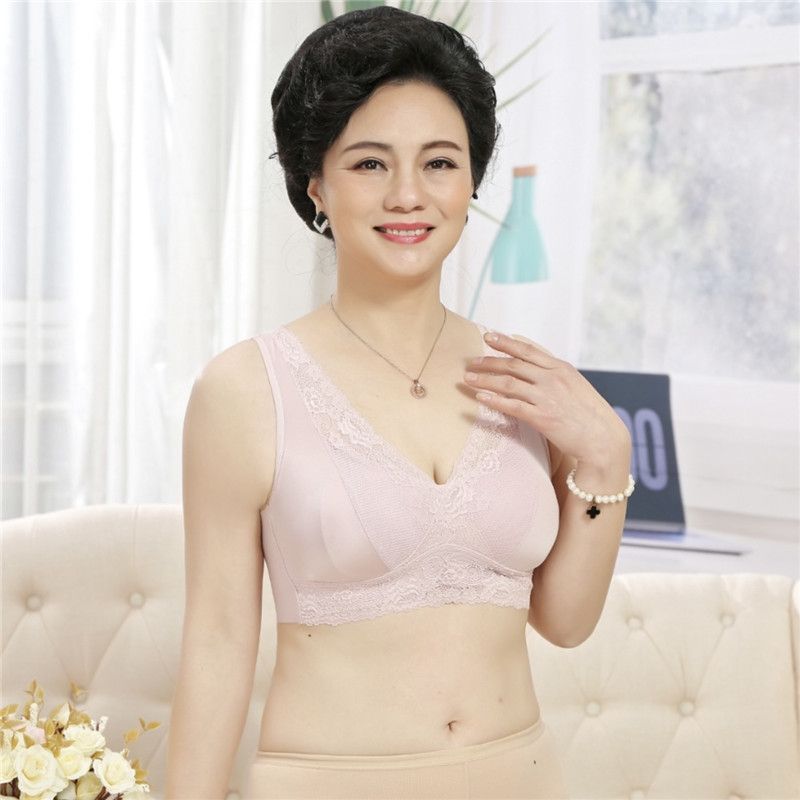 新款时尚柔软内衣女无钢圈防下垂女士舒适文胸49