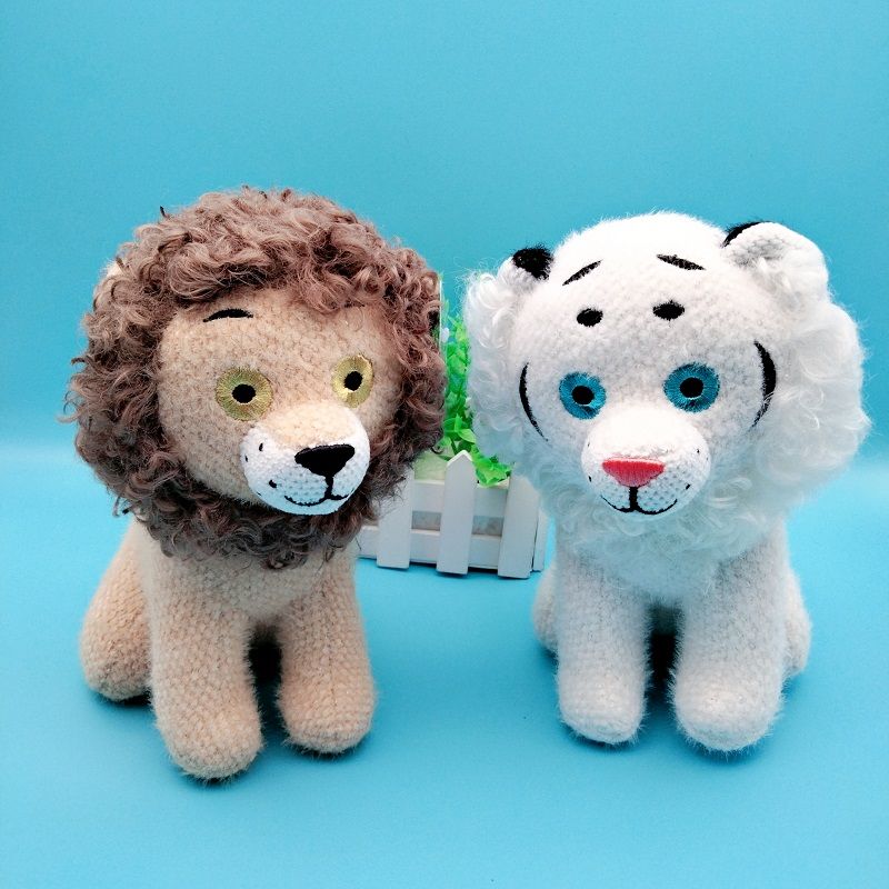 2021新款可爱森林动物公仔狮子老虎活动礼物儿童生日毛绒玩具玩偶
