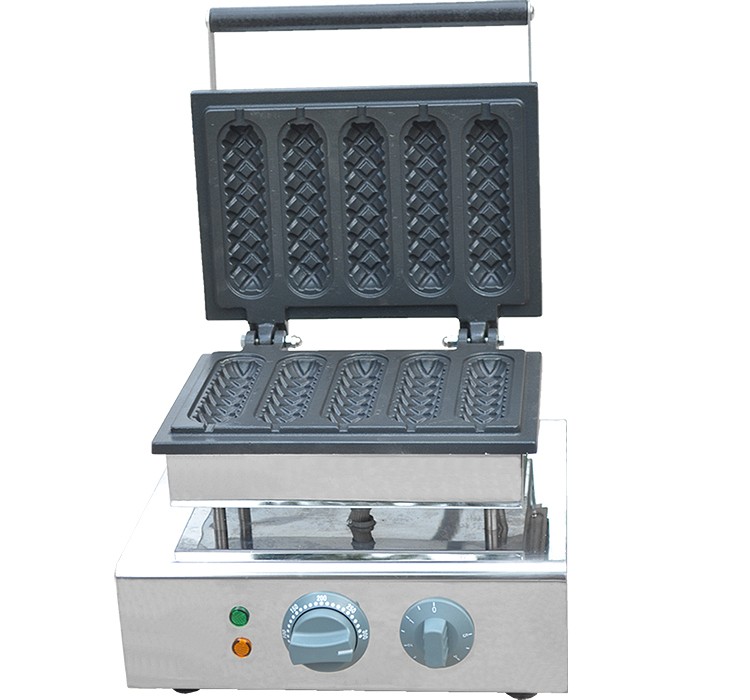 FY-117-2 commercial electric heating sausage and French muffin hot dog baking machine, five-compartment crispy pastry machine detail image 9