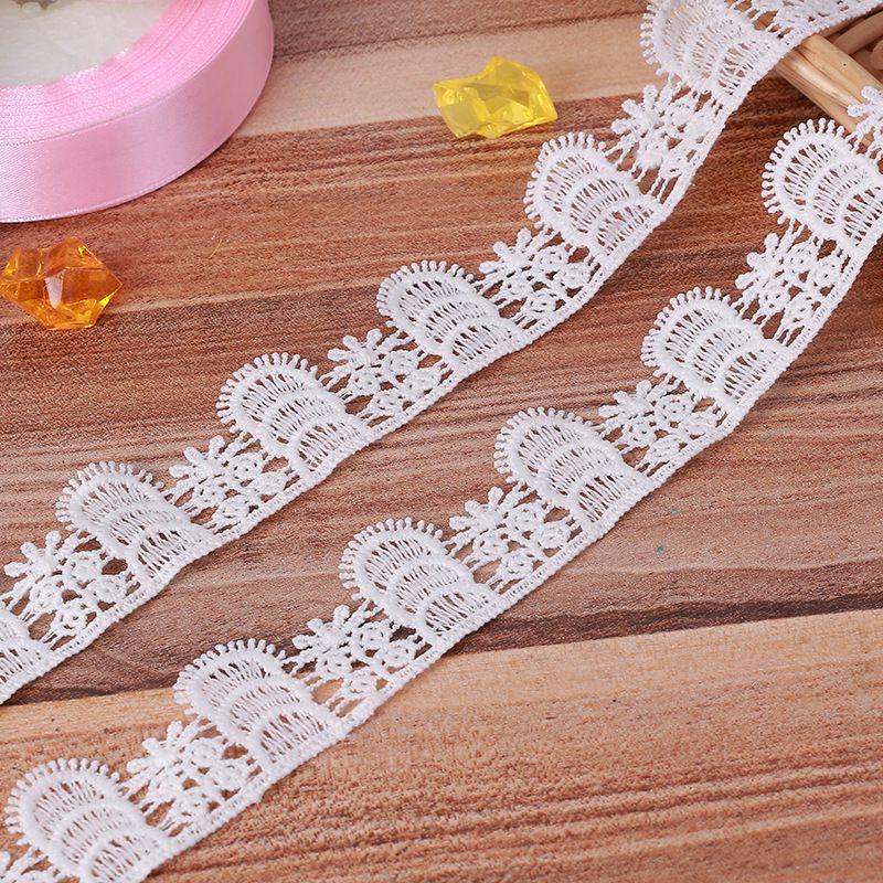 Milk silk hand-embroidered lace clothing accessories are selling well. Lace embroidery