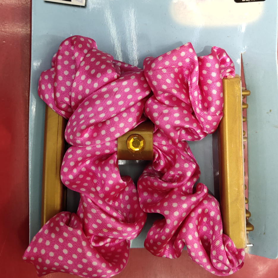 Fabric fashion hair comb 5