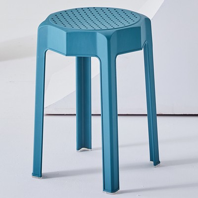 吕字家具-塑料凳子加厚成人北欧餐凳创意叠放餐厅等位板凳圆凳椅子详情9