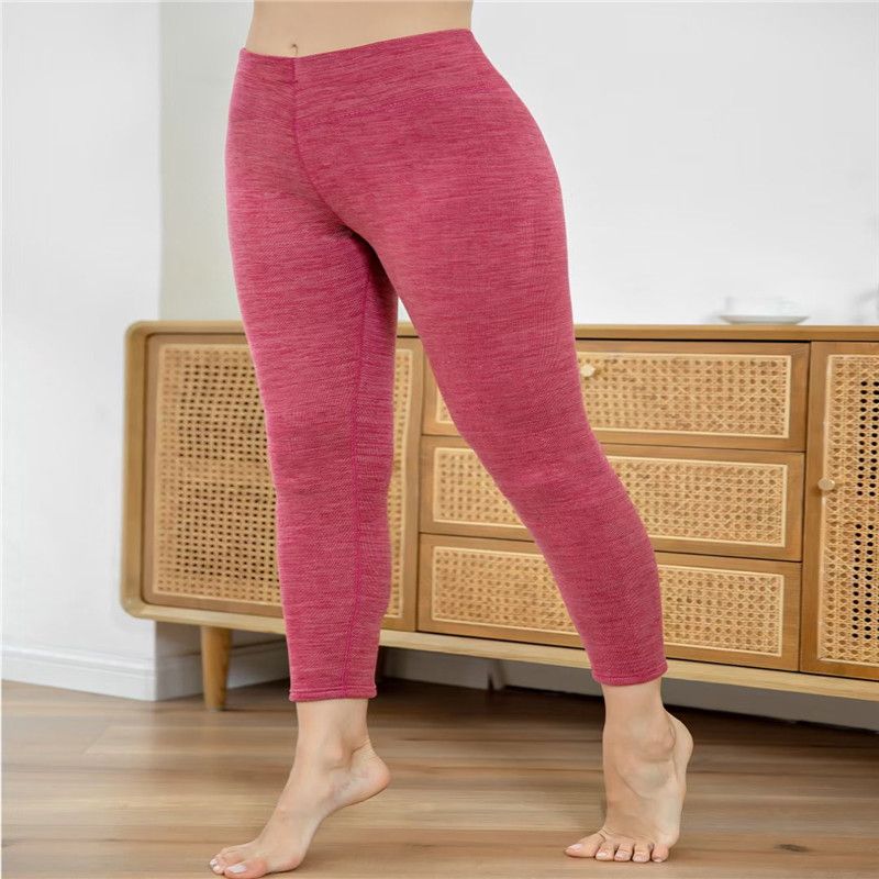 Stylish Thermal Pants Single Body Casual Leggings High Elastic Comfortable Long Pants 17