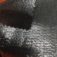 双面黑色200克PE防水布  塑料编织布  适用于花房篷布 汽车篷布 帐篷底布 各种手提袋  收纳箱专用面料