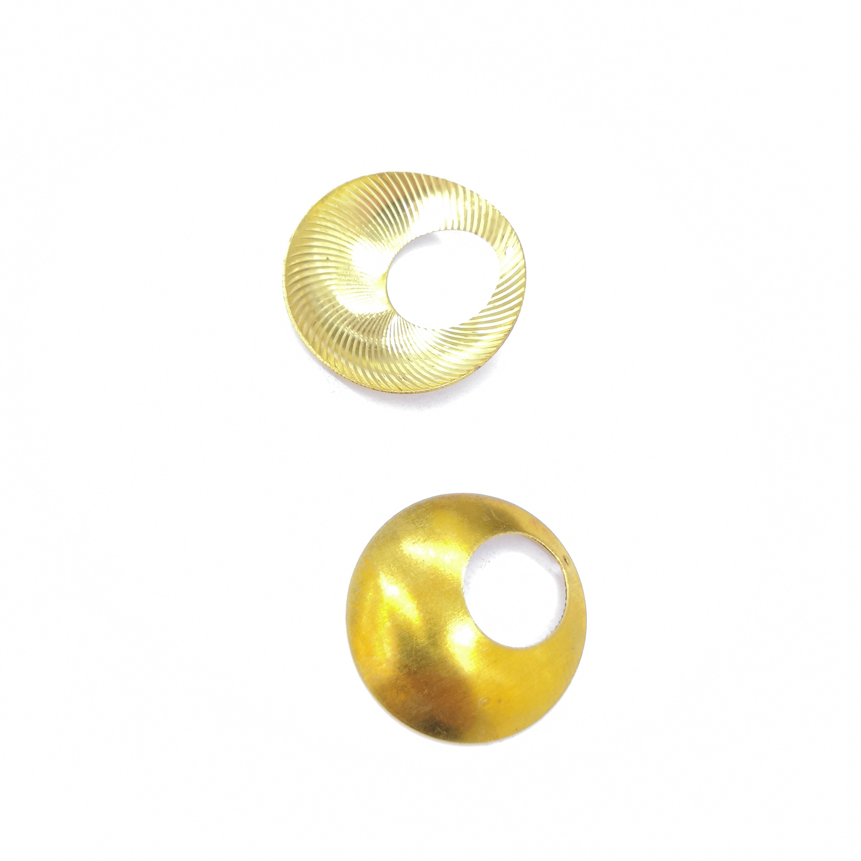 Hollow concave disc single batch one hole