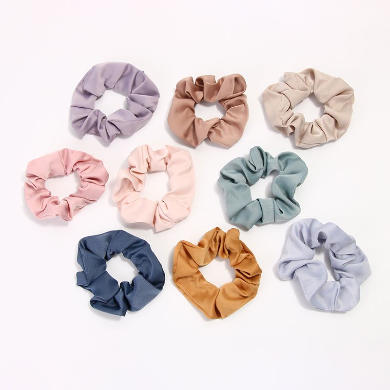 韩版蚂蚁皱纯色猪大肠发圈丸子头必备