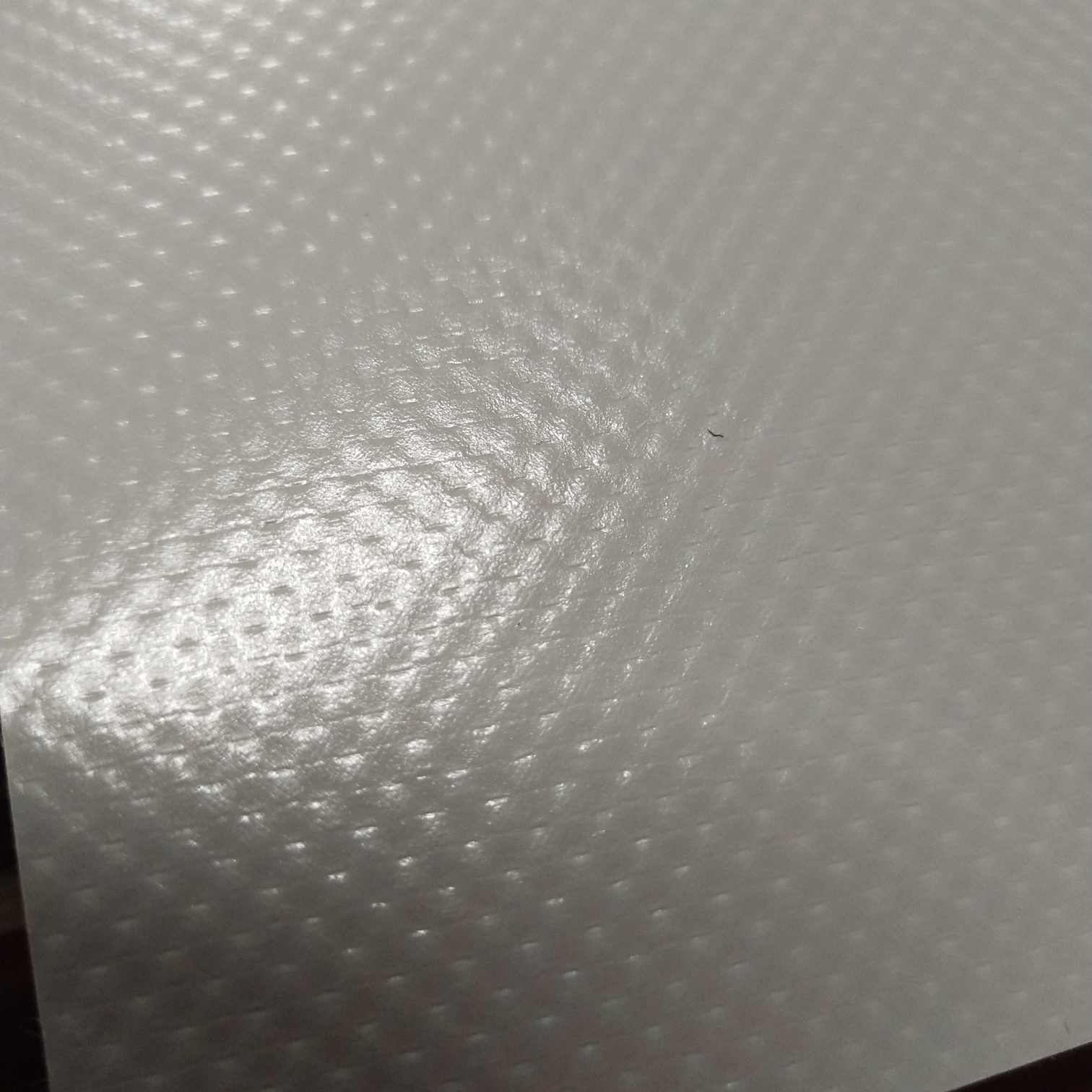 优质亚光灰色PVC夹网布   箱包布  适用于各种卷帘门  各种工具包  各种箱包袋专用面料图