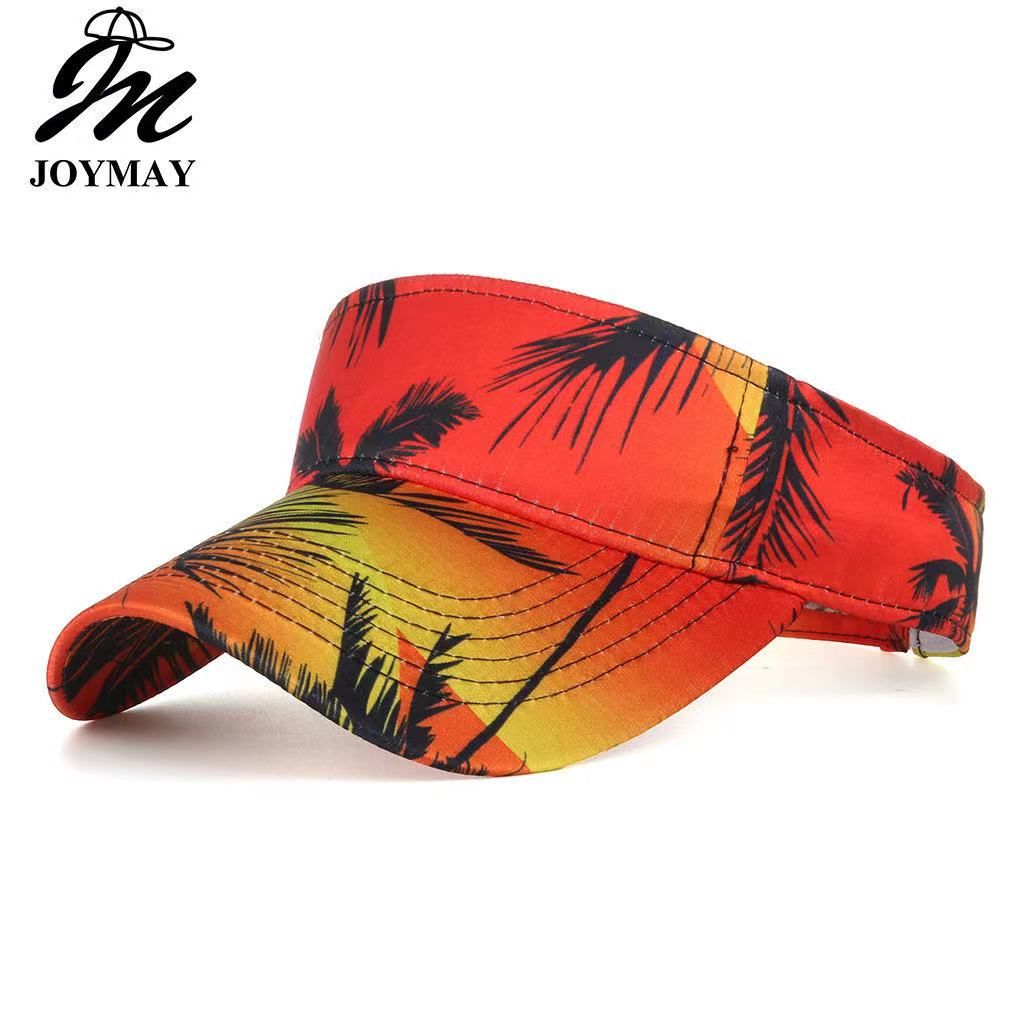 Spring/summer new product holiday style print empty top cap baseball cap