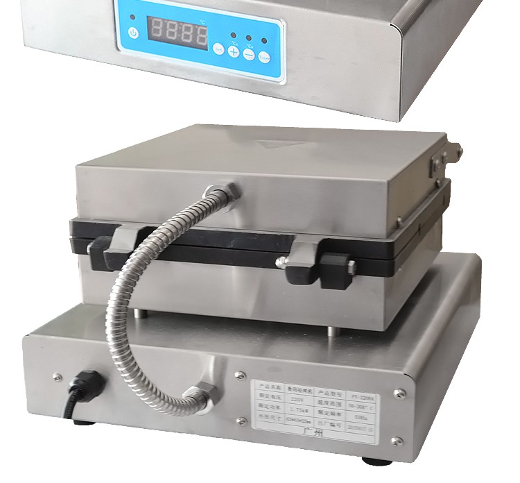 电热数码四条松树机FY-2208A商用烤松饼机烤香酥机器休闲小吃详情图5