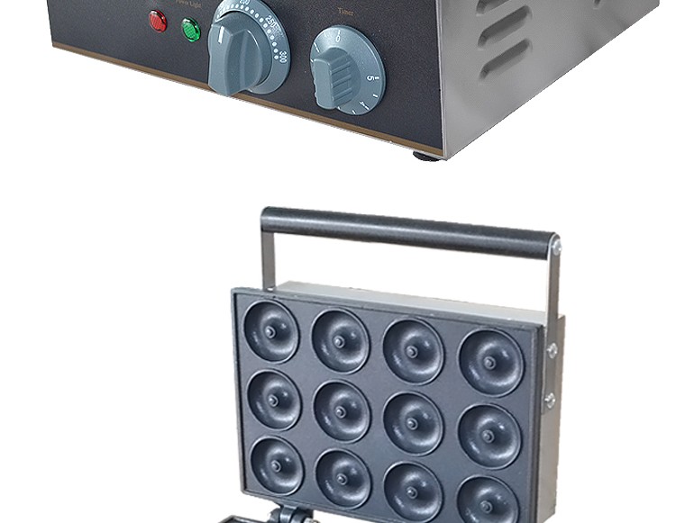 Electric heating twelve-compartment round pastry FYX-12A commercial crispy chicken pancake machine and pancake snack equipment detail image 4
