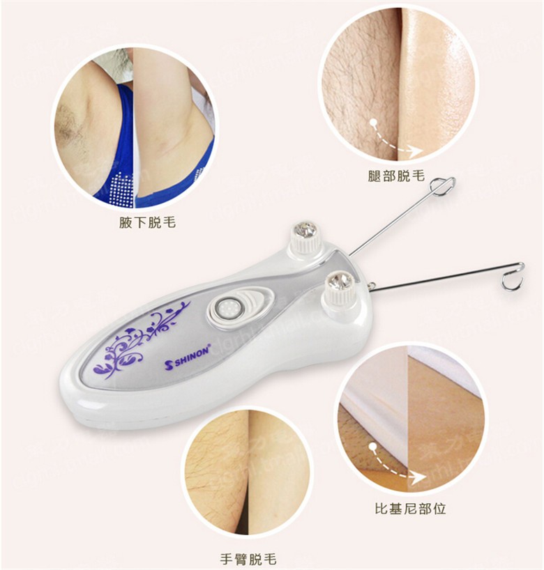 跨境电商热卖 脸部脱毛器 女士专用面部除毛器 电动挽脸机SH-6080详情15