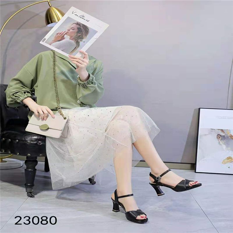 法式配裙子高跟鞋女2021年新款细跟仙女风真皮尖头单鞋设计感小众30