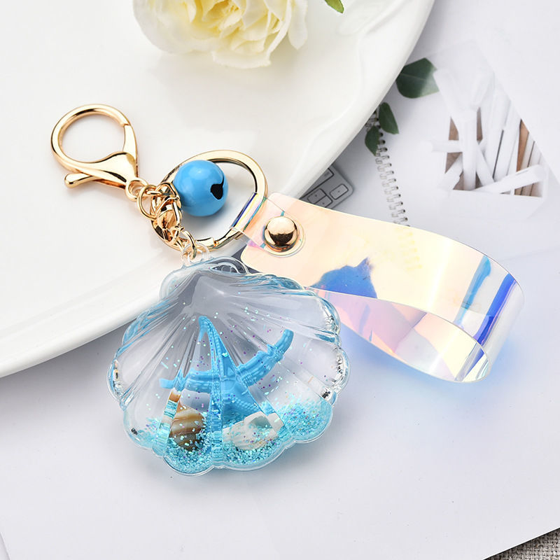 Acrylic water drop plus string keychain series mixed 23