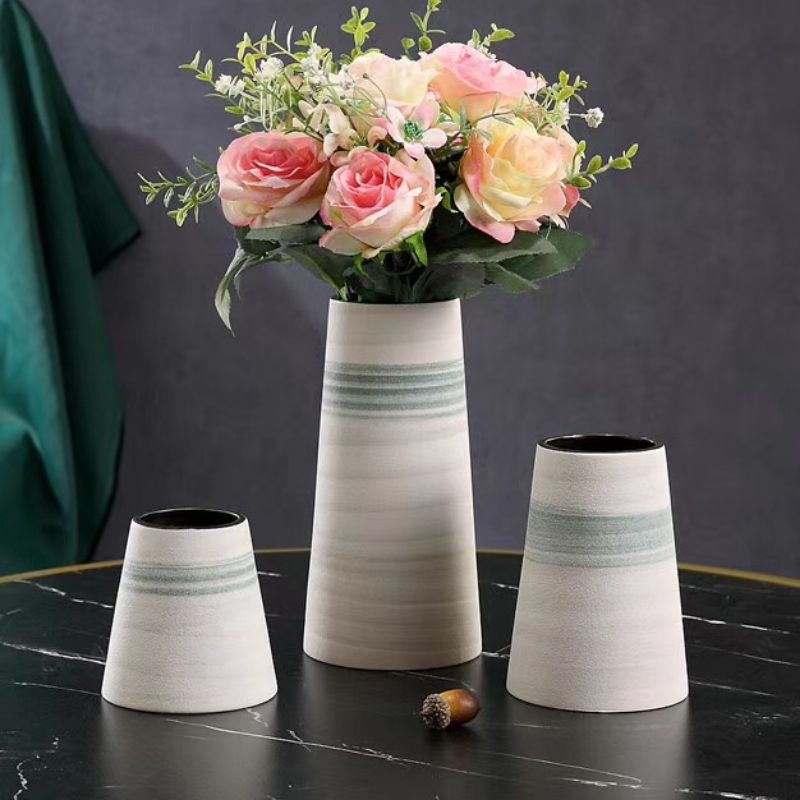 Simple modern new soft decoration wedding porch hotel middle number ceramic vase table living room shoe cabinet decoration cabinet wine cabinet TV cabinet Office home decoration flower accessories manufacturers wholesale 0771 shops thumbnail