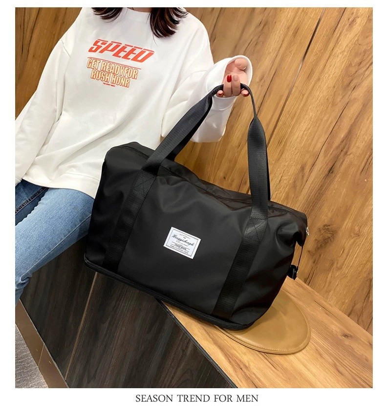 Dry And Wet Separation Sports Hand Bill Shoulder Bag Yoga Gym Bag Large Capacity Folding Travel Bag Item Picture