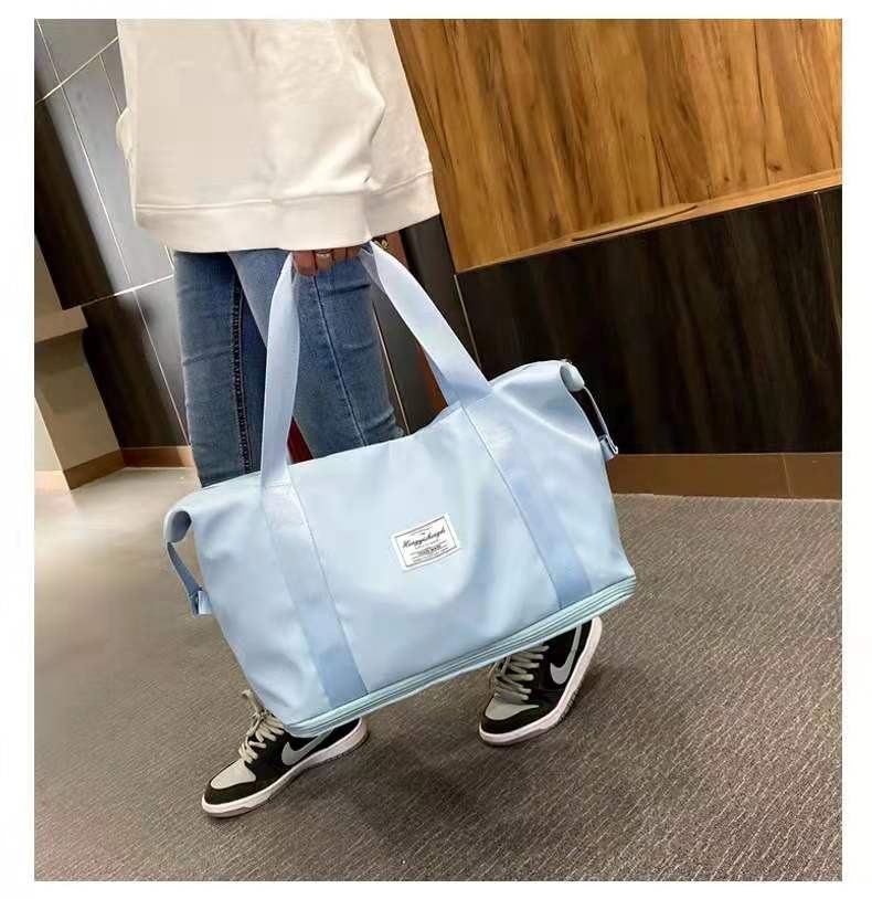 Dry And Wet Separation Sports Hand Bill Shoulder Bag Yoga Gym Bag Large Capacity Folding Travel Bag undefined