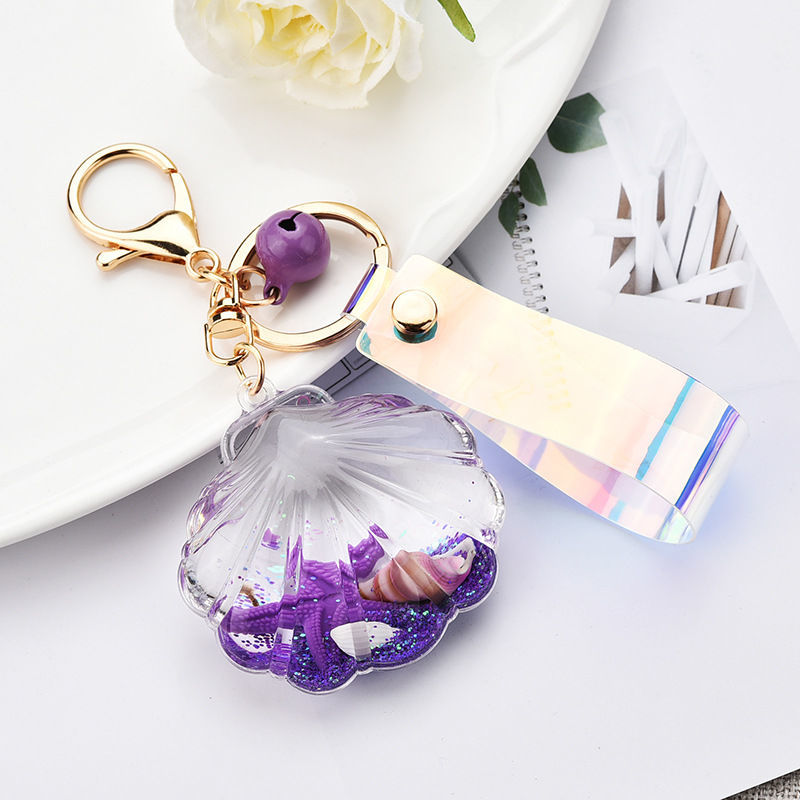 Acrylic water drop plus string keychain series mixed 22