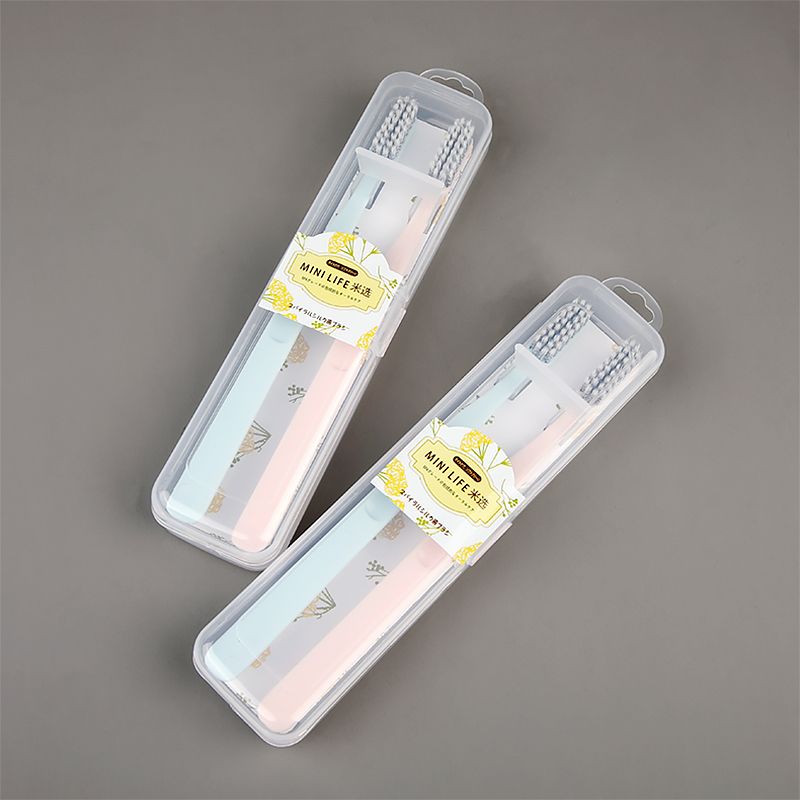 Travel Set Fine Soft-Bristled Toothbrush For Adults